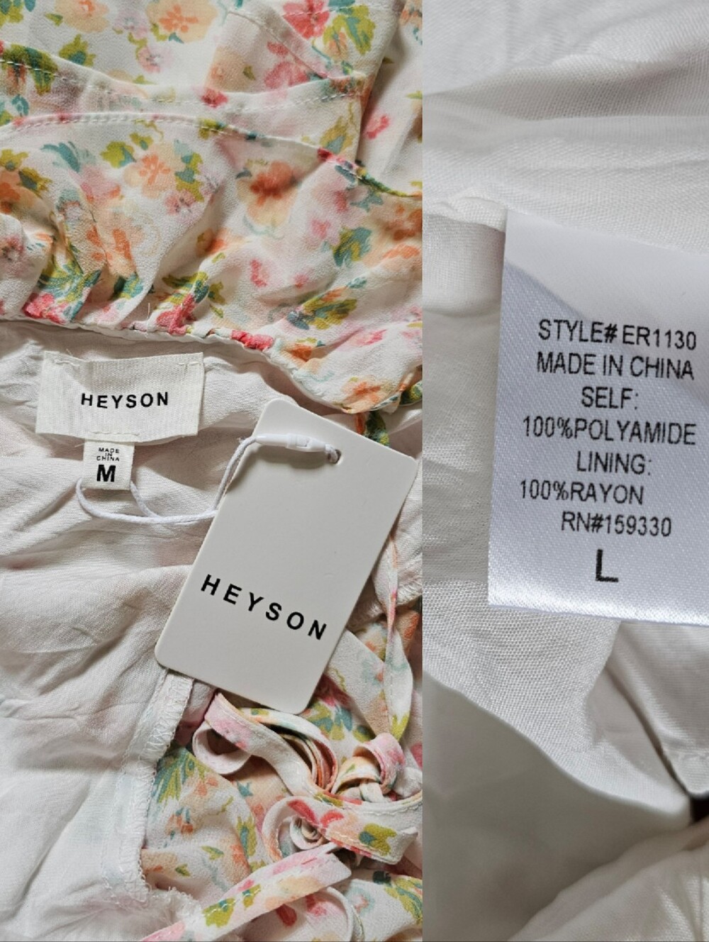 Heyson Ruffle Floral Romper - Picture 8 of 8